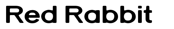 Red Rabbit font preview